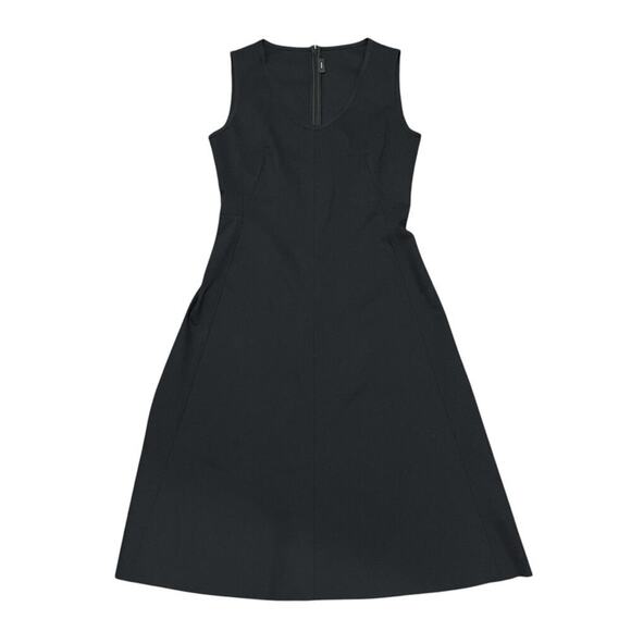 Joseph Lina Super Stretch Knit Midi Dress In Black NWT - Picture 1 of 10